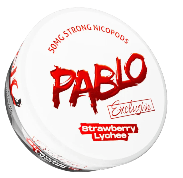 Pablo Exclusive Strawberry Lychee Extreme Strong Nicotine Pouches Nicopods snus Asia Philippines