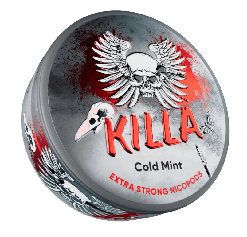 Killa Cold Mint Strong Nicotine Pouches Nicopods snus Asia Philippines